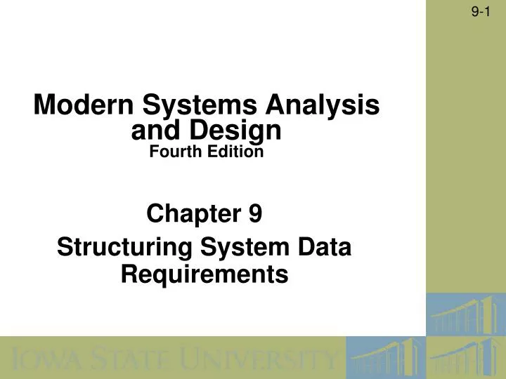 chapter 9 structuring system data requirements