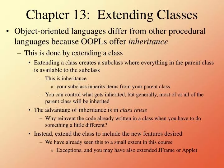 chapter 13 extending classes