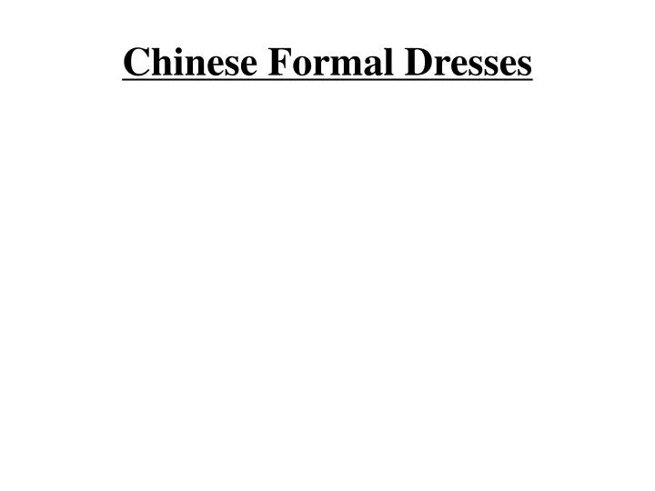 chinese formal dresses