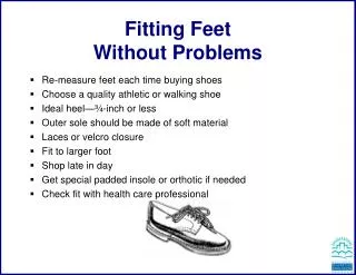 Fitting Feet Without Problems
