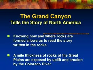 The Grand Canyon Tells the Story of North America