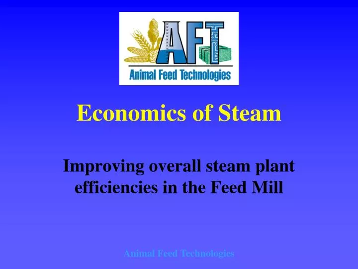 economics of steam