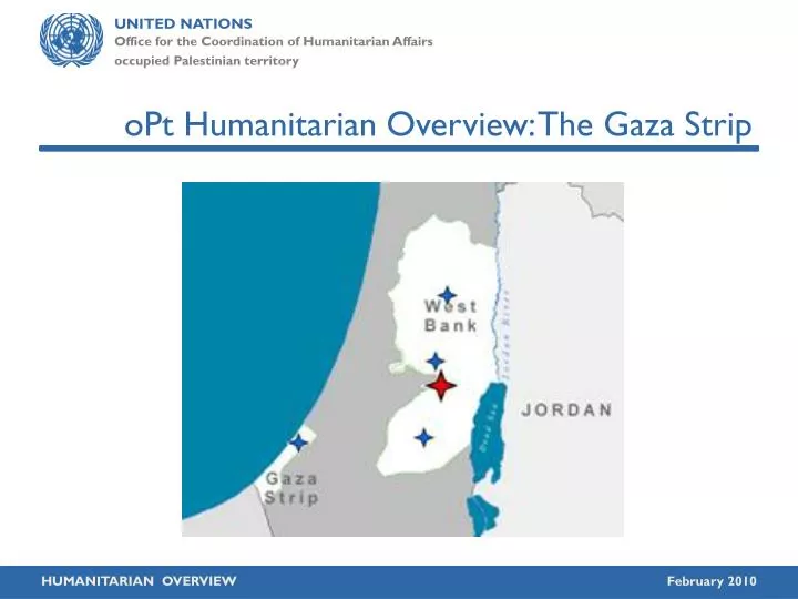 opt humanitarian overview the gaza strip