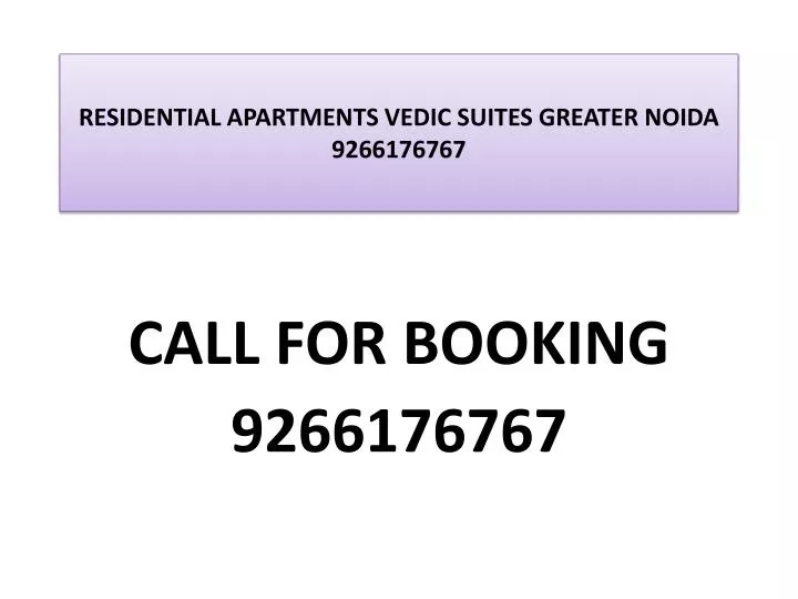 residential apartments vedic suites greater noida 9266176767