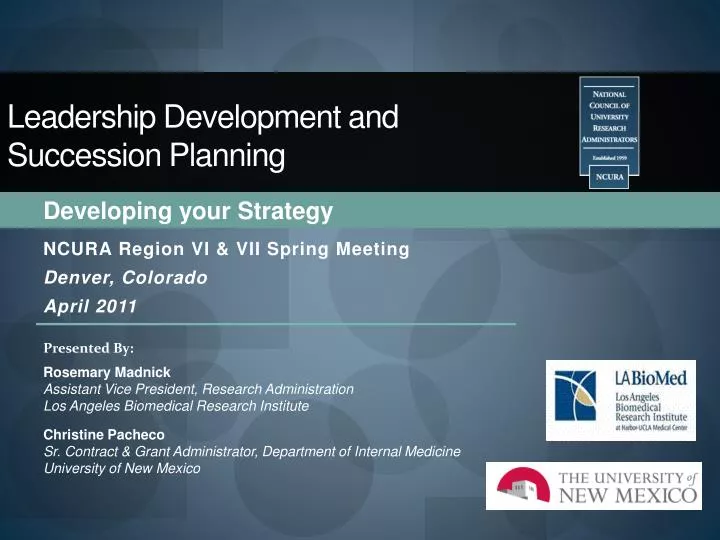 leadership development and succession planning