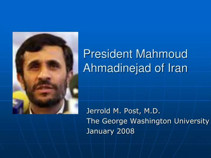 president mahmoud ahmadinejad of iran