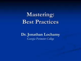 Mastering: Best Practices