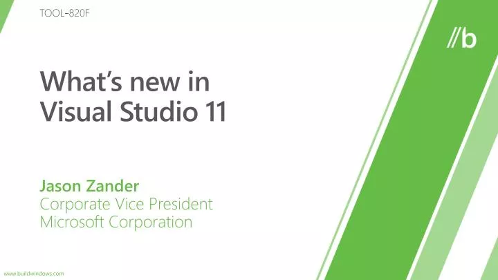 what s new in visual studio 11
