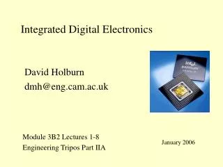Integrated Digital Electronics