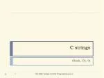 PPT - STRINGS IN C PowerPoint Presentation, free download - ID:2495639