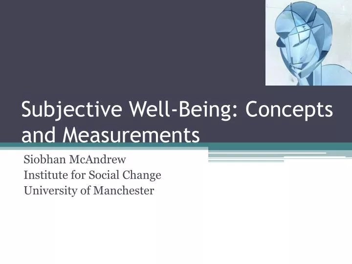 subjective well being concepts and measurements