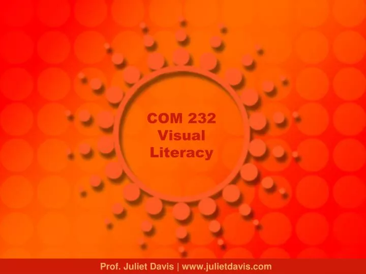 com 232 visual literacy
