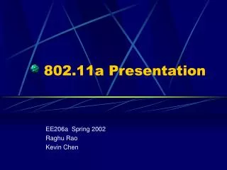 802.11a Presentation