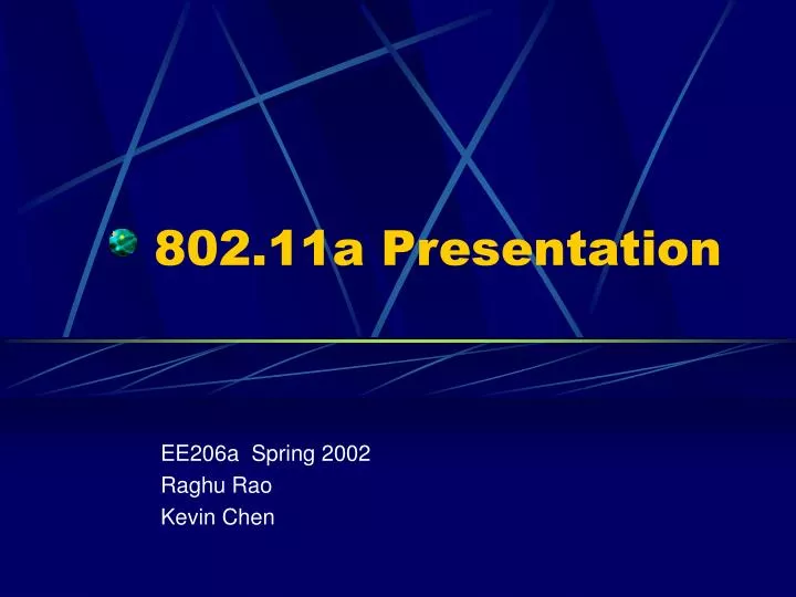 802 11a presentation