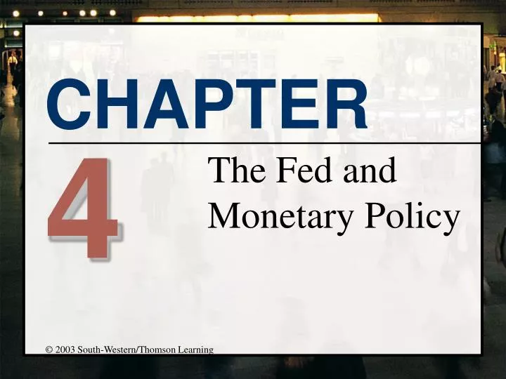 the fed and monetary policy