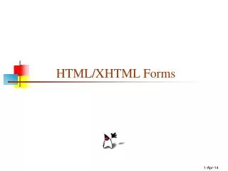 HTML/XHTML Forms