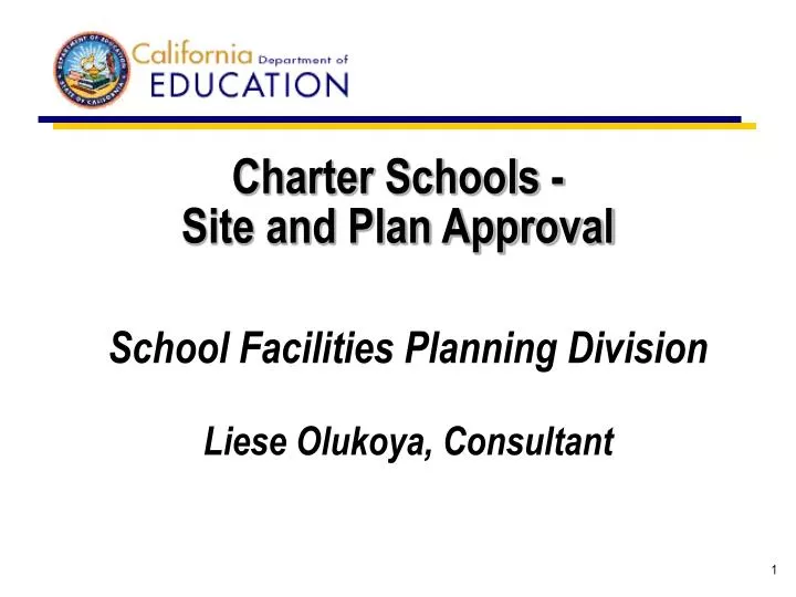 charter schools site and plan approval