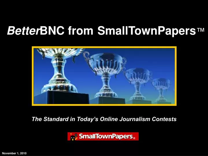 the standard in today s online journalism contests