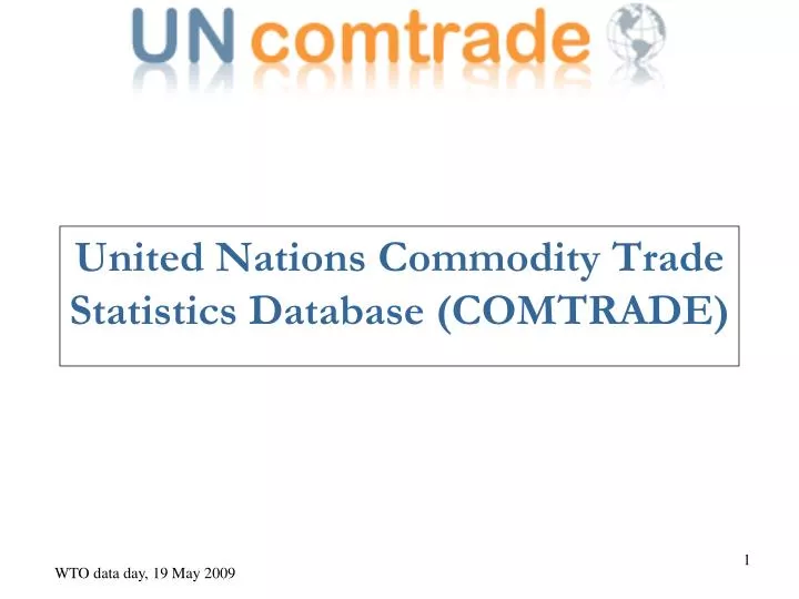 united nations commodity trade statistics database comtrade