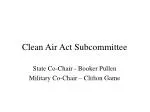 Clean Air Act Subcommittee - slide 1