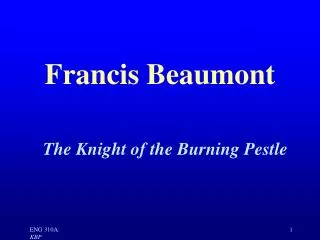 Francis Beaumont