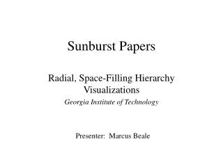Sunburst Papers