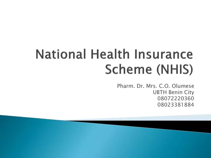 national health insurance scheme nhis