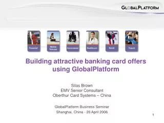 Building attractive banking card offers using GlobalPlatform