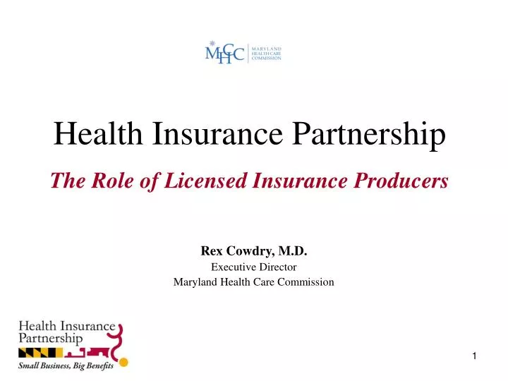 health insurance partnership the role of licensed insurance producers