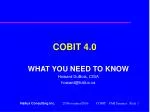 COBIT 4.0 - slide 1