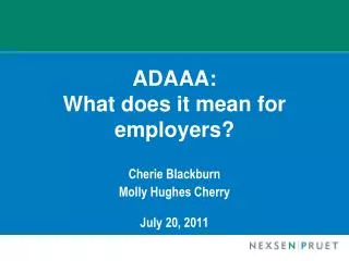 ADAAA: What does it mean for employers?