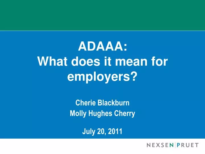 adaaa what does it mean for employers