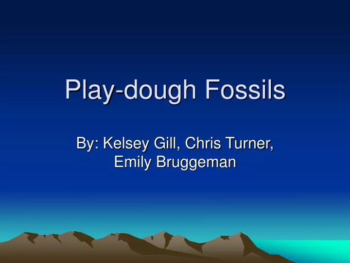 play dough fossils