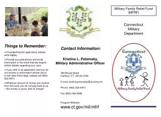 Military Family Relief Fund (MFRF)