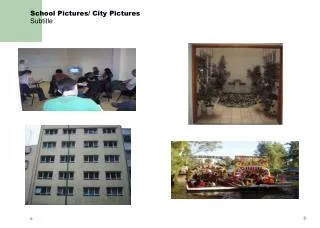 School Pictures/ City Pictures Subtitle
