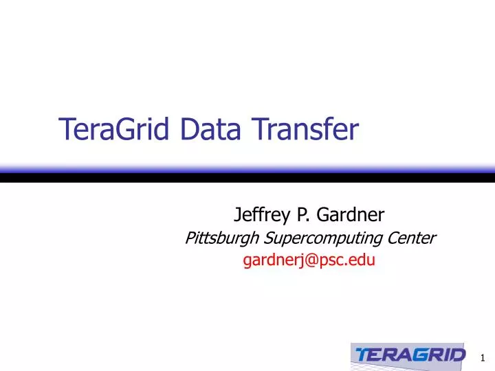 teragrid data transfer