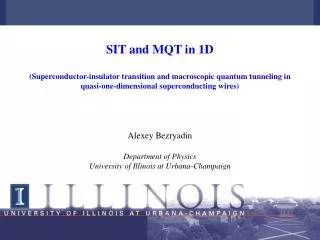 SIT and MQT in 1D (Superconductor-insulator transition and macroscopic quantum tunneling in quasi-one-dimensional superc