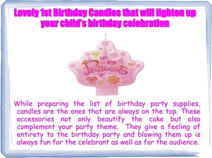 lovely 1st birthday candles that will lighten up your child s birthday celebration