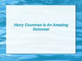 Harry Coumnas Is An Amazing Swimmer