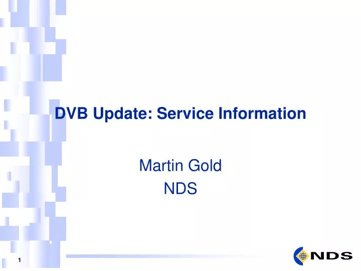dvb update service information