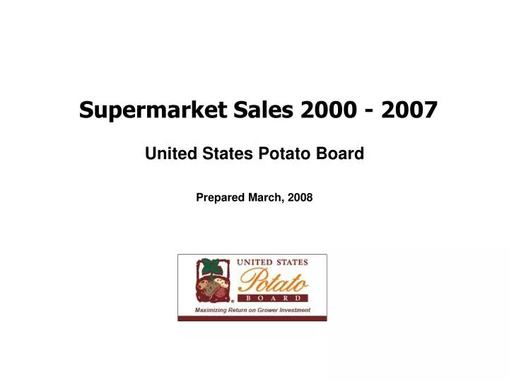 supermarket sales 2000 2007