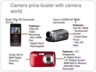 Camera price buster with latest camera