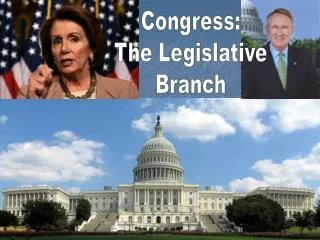Congress: The Legislative Branch