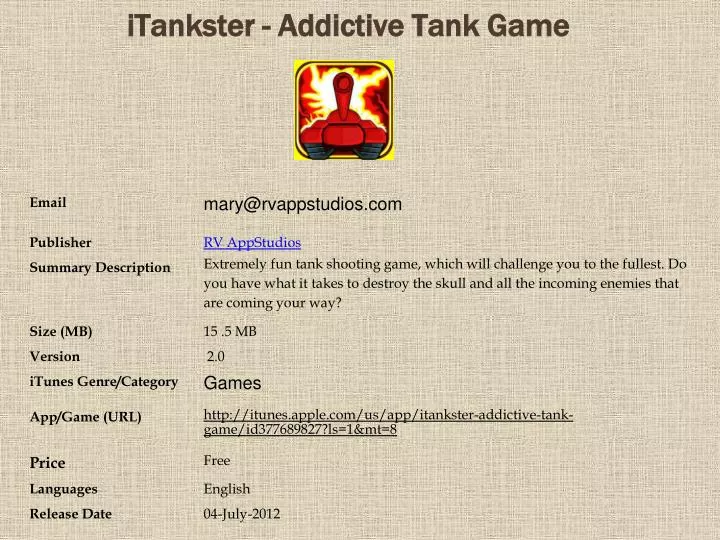 itankster addictive tank game