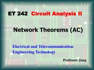 Network Theorems (AC)