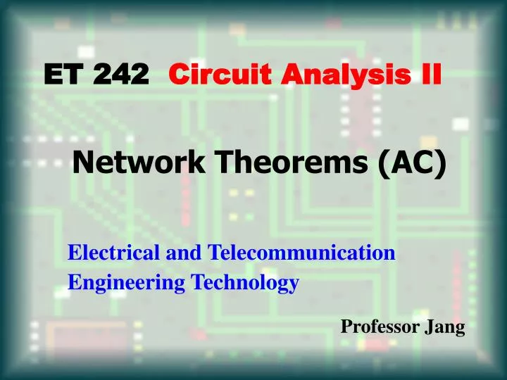 network theorems ac