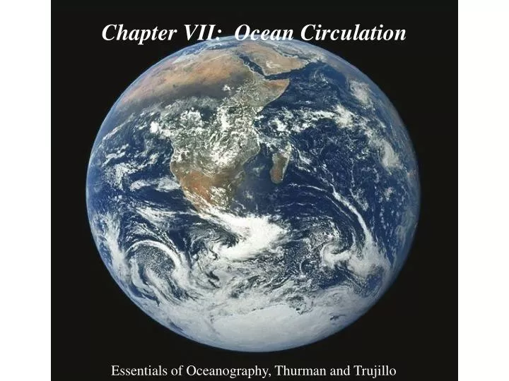 chapter vii ocean circulation
