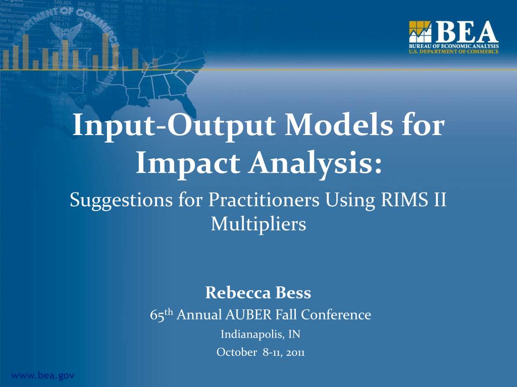 PPT - Input-Output Models for Impact Analysis: PowerPoint Presentation ...