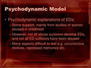 Psychodynamic Model