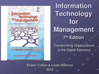 Information Technology for Management 7 th Edition